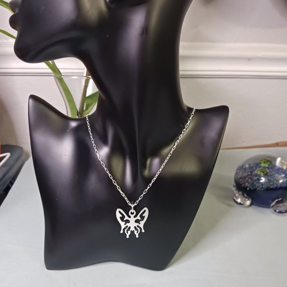 Silver Butterfly Necklace